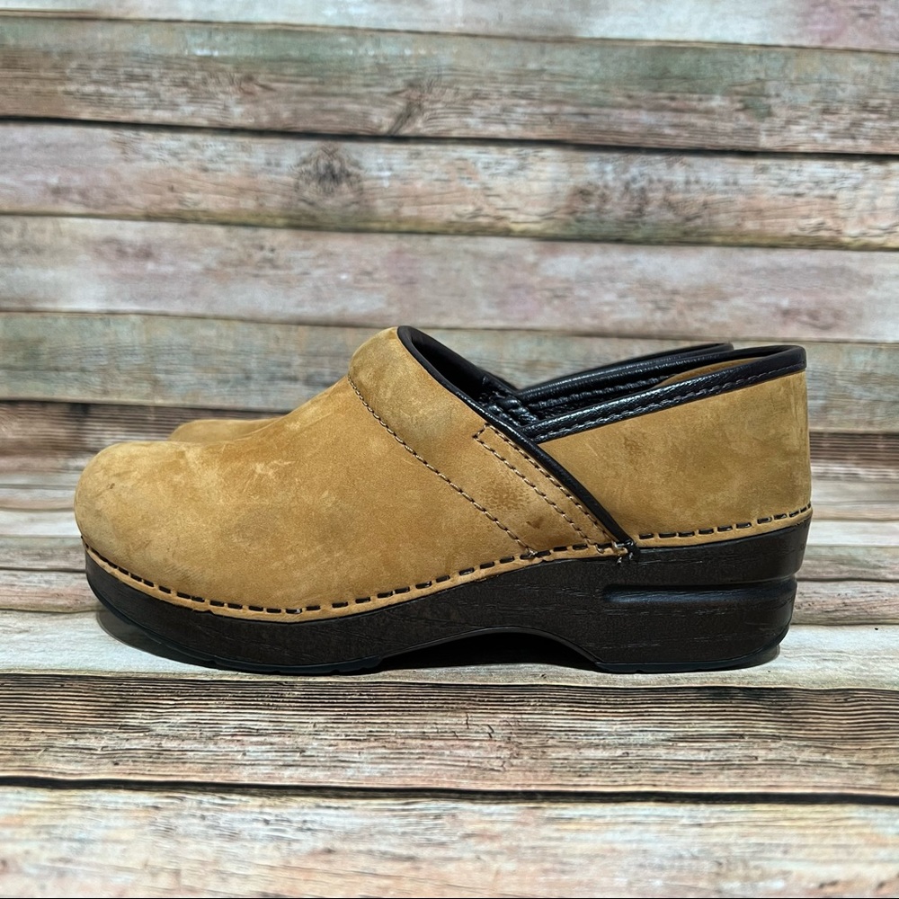 Dansko Brown Leather Nursing Clogs